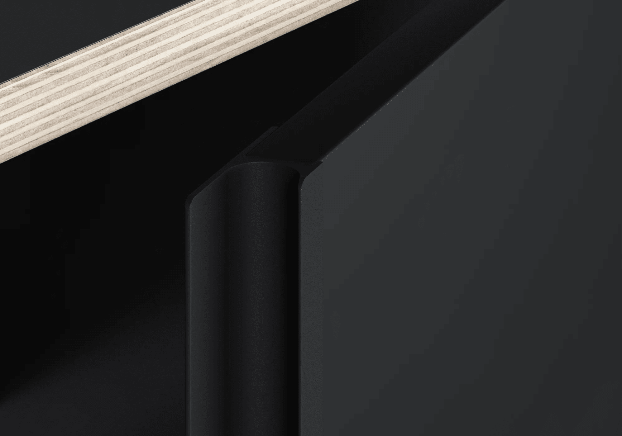 Grosses Schwarze Multiplex-Platte Schuhregal mit Türen und Schubladen multiplexplatten - 178x103x32cm 5