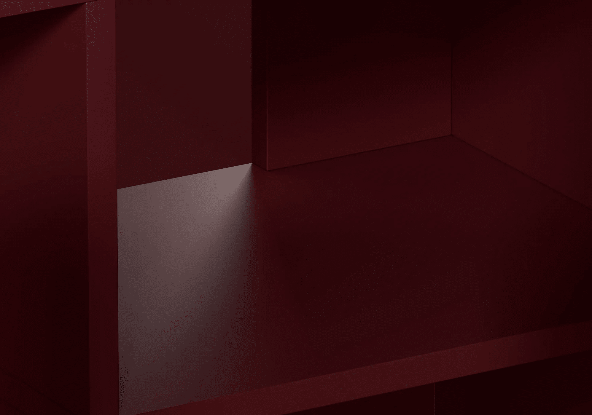 Stor Burgundy Red Skohylla med Dörrar och Lådor - 129x123x32cm 6