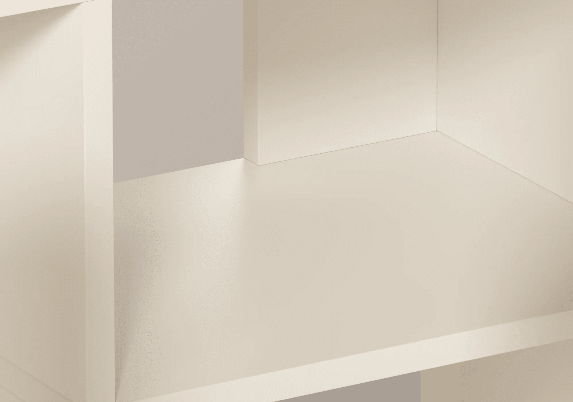 Grote Gebroken Wit Schoenenrek met Deuren, Laden en Achterwanden - 380x63x32cm 6