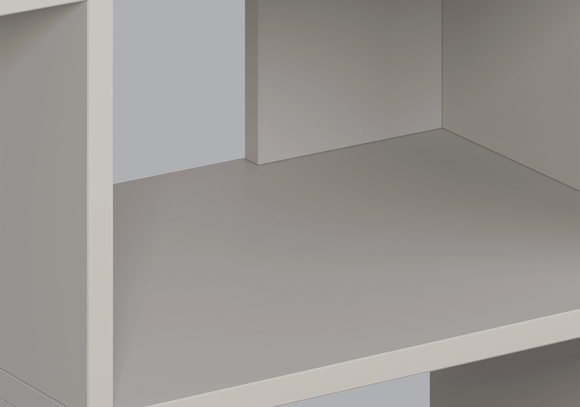 Små Stone Grey Skohylla med Lådor - 88x33x32cm 6
