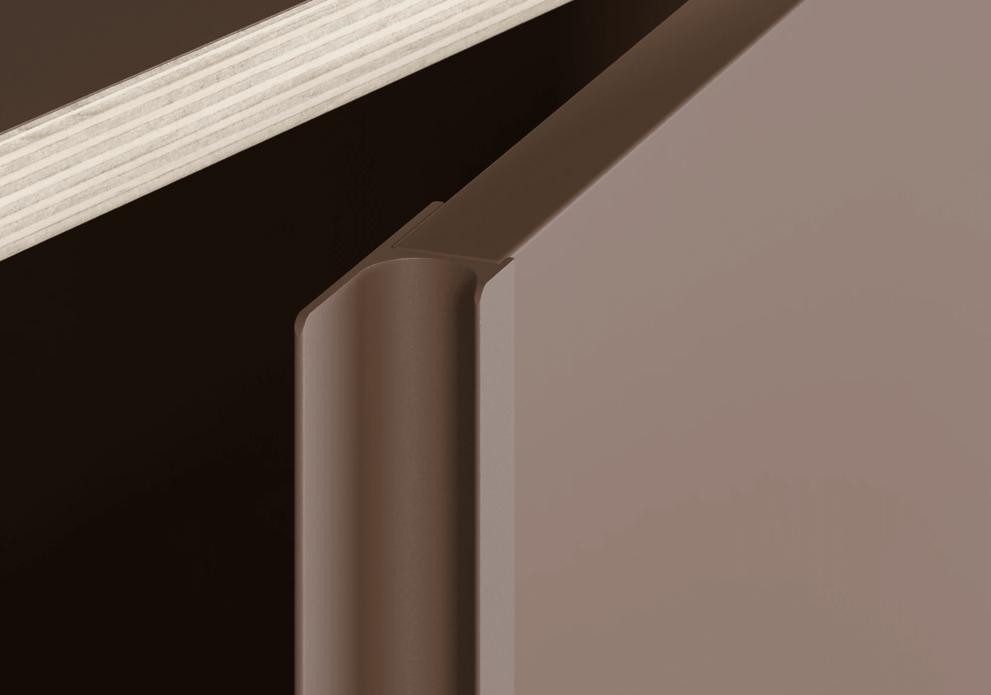 Dunkelbraune Multiplexplatte Schuhregal mit Türen und Schubladen multiplexplatten - 150x53x32cm 5