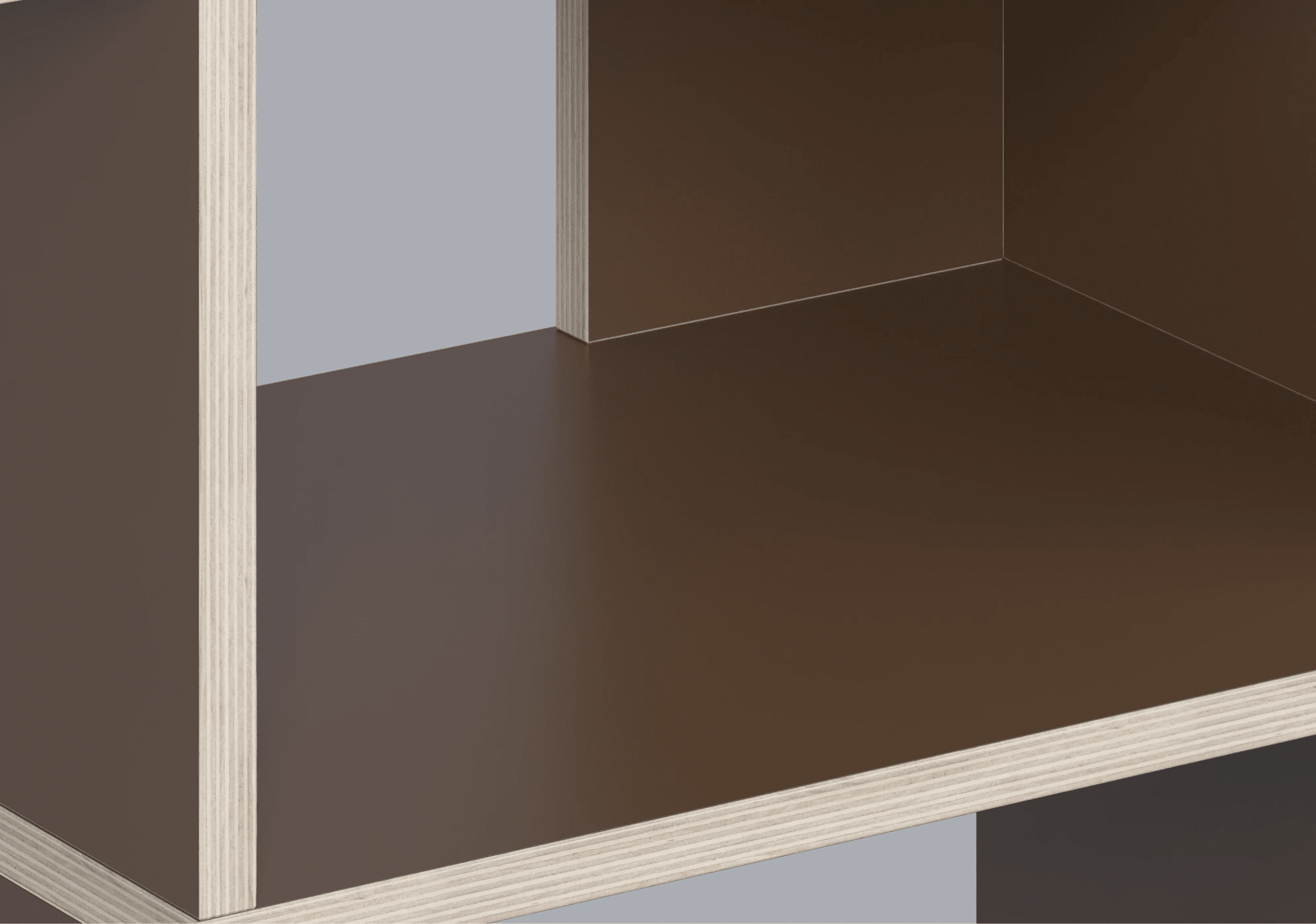 Dunkelbraune Multiplexplatte Schuhregal mit Türen und Schubladen multiplexplatten - 150x53x32cm 7
