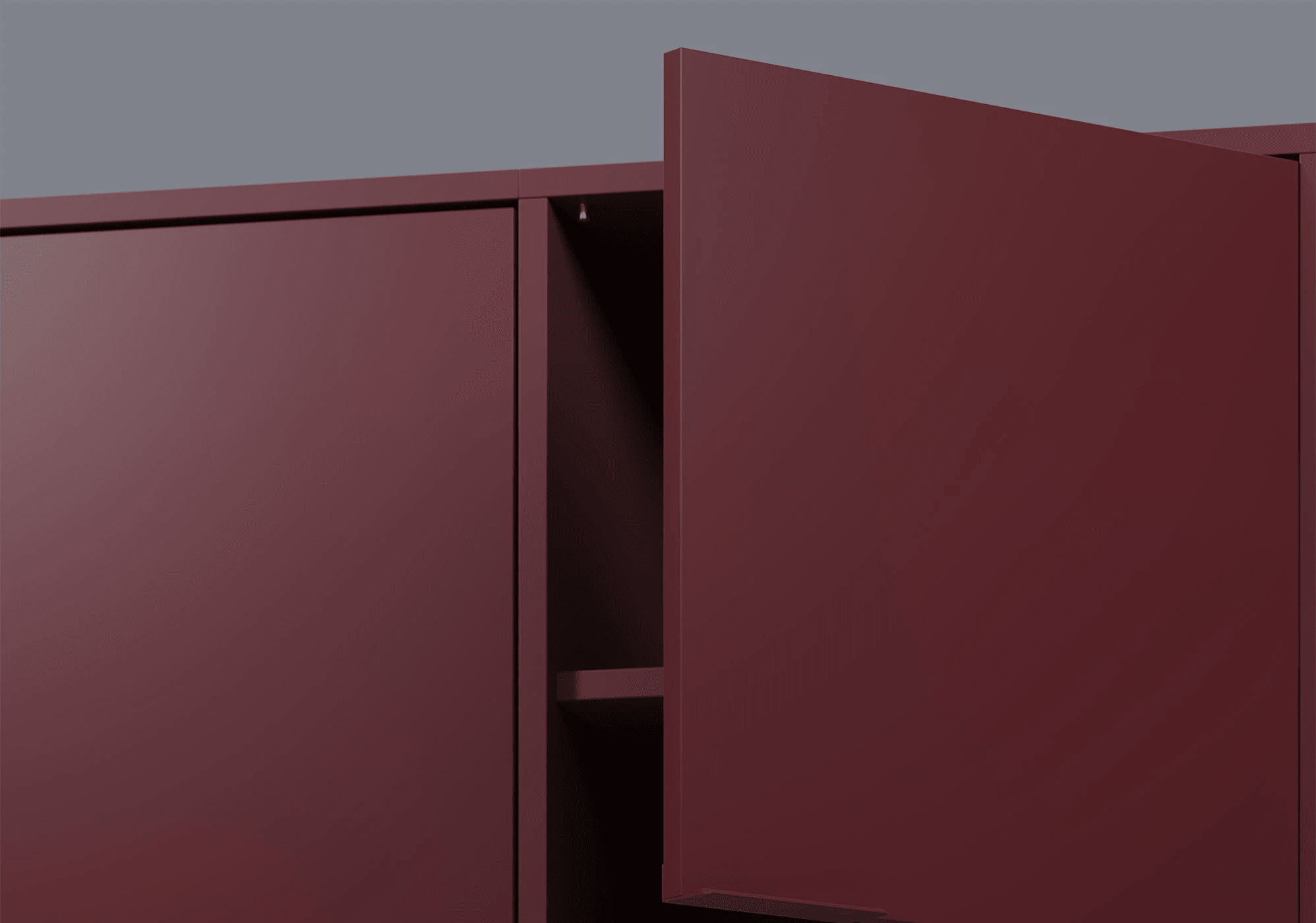 Large Burgundy Red Shoe Rack with Drawers - 217x63x40cm 8