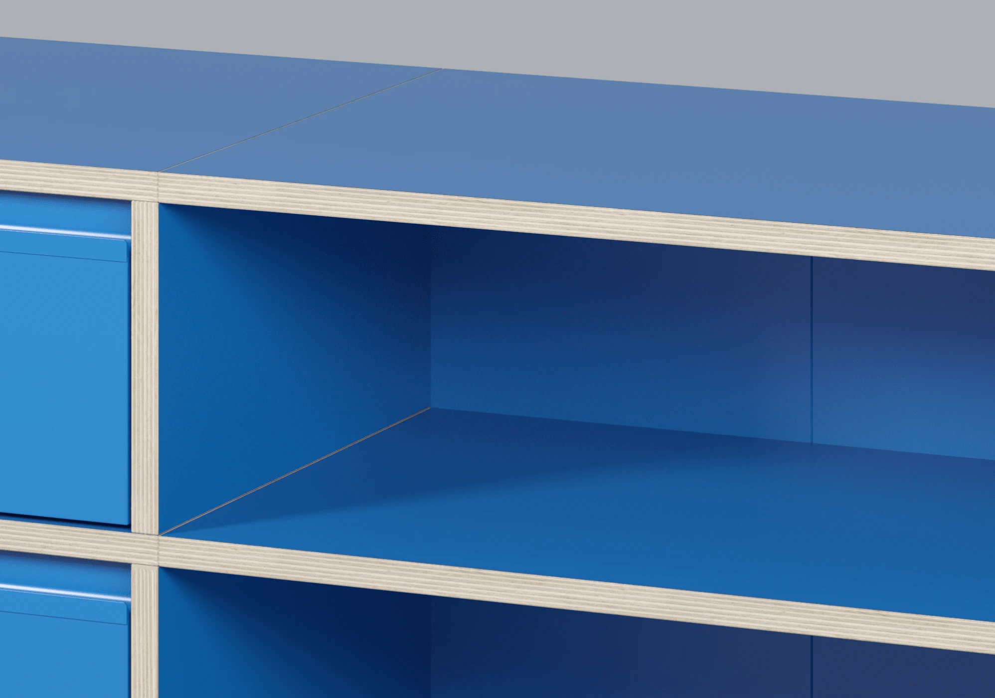 Sideboard in Blue with Drawers 6