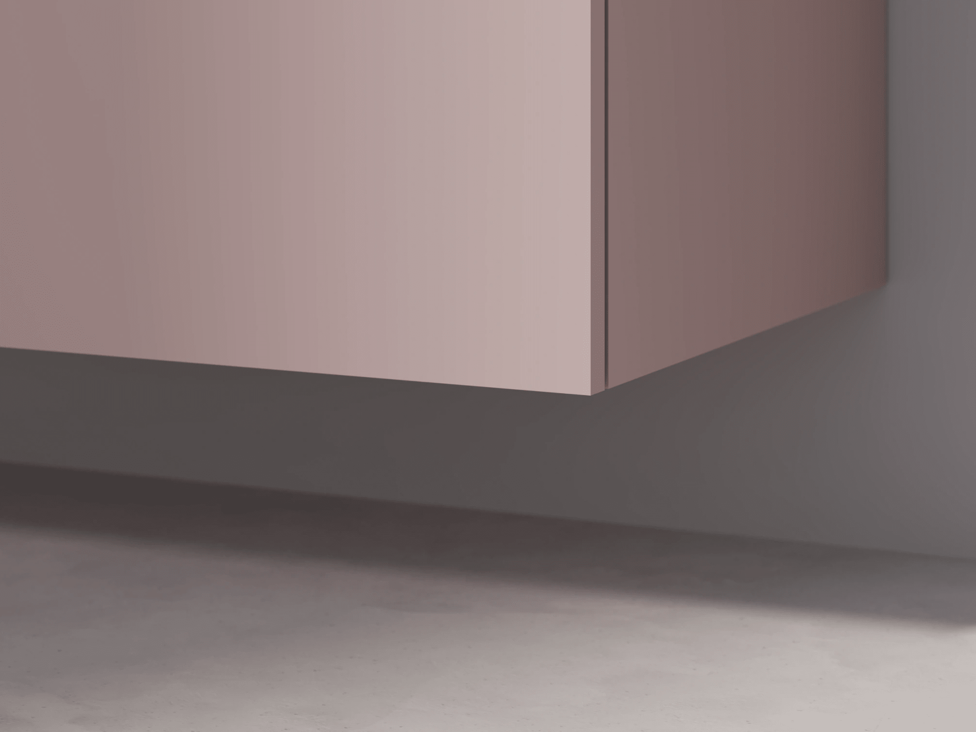 Credenza in Rosa con Cassetti Esterni 6