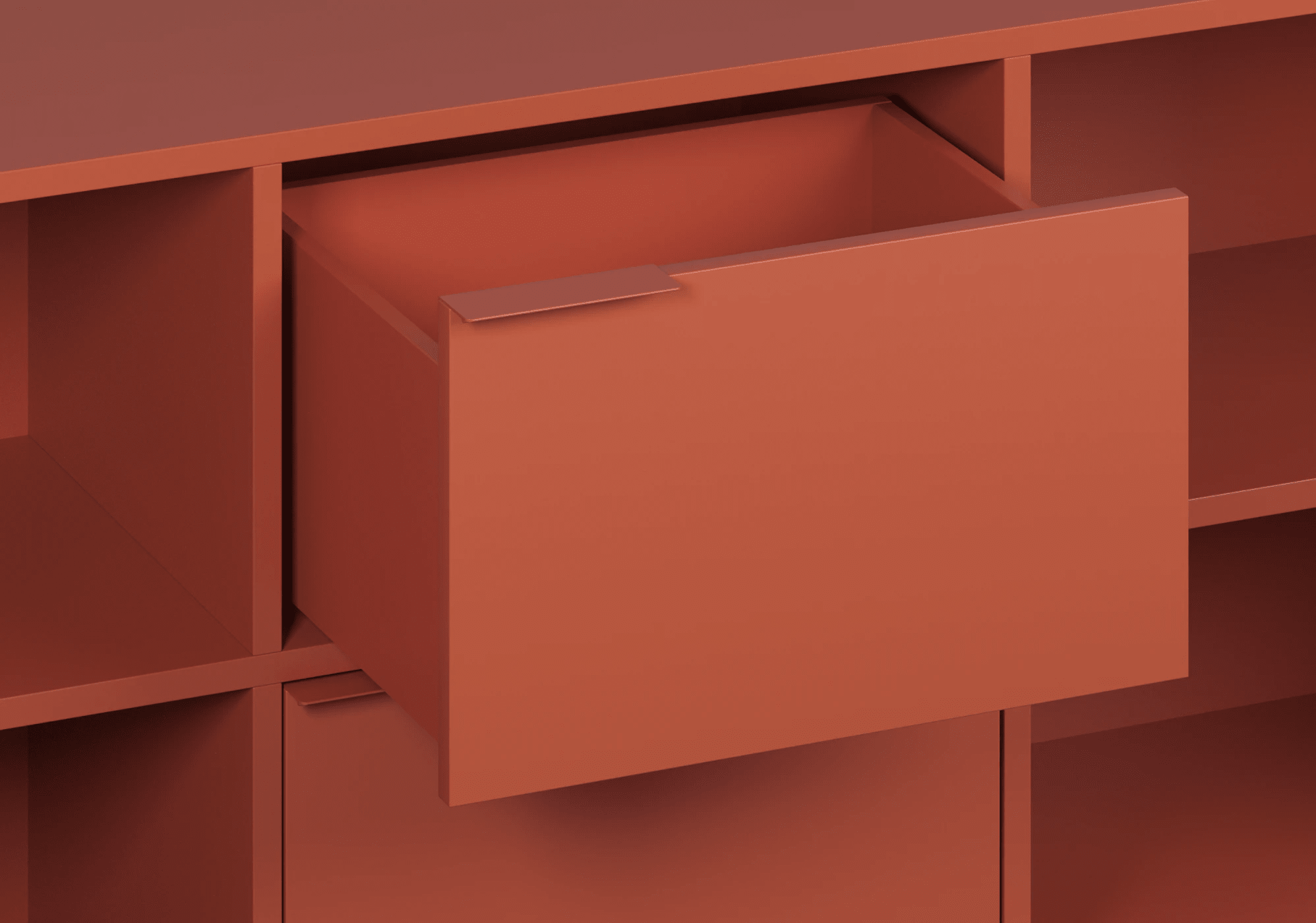 Tv Stand in Terracota 5