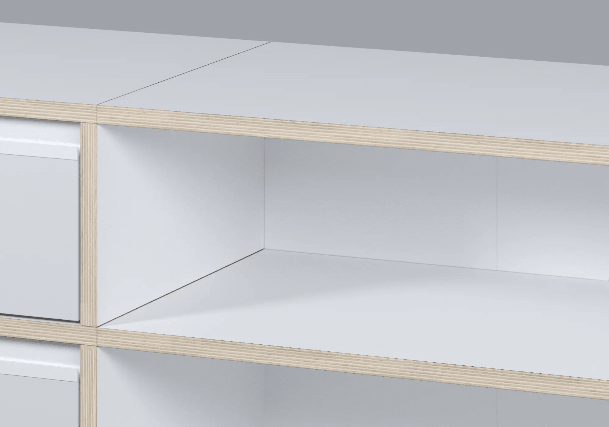 Tv Stand in White with Drawers 6