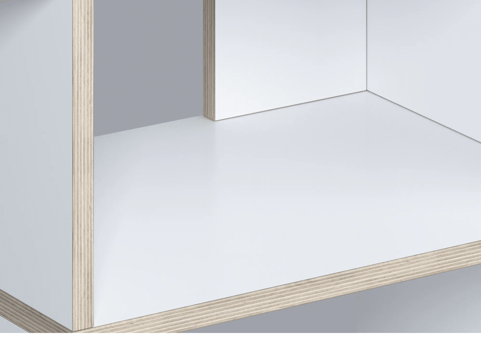 Schallplattenregal in Weiß mit Türen und Schubladen 7