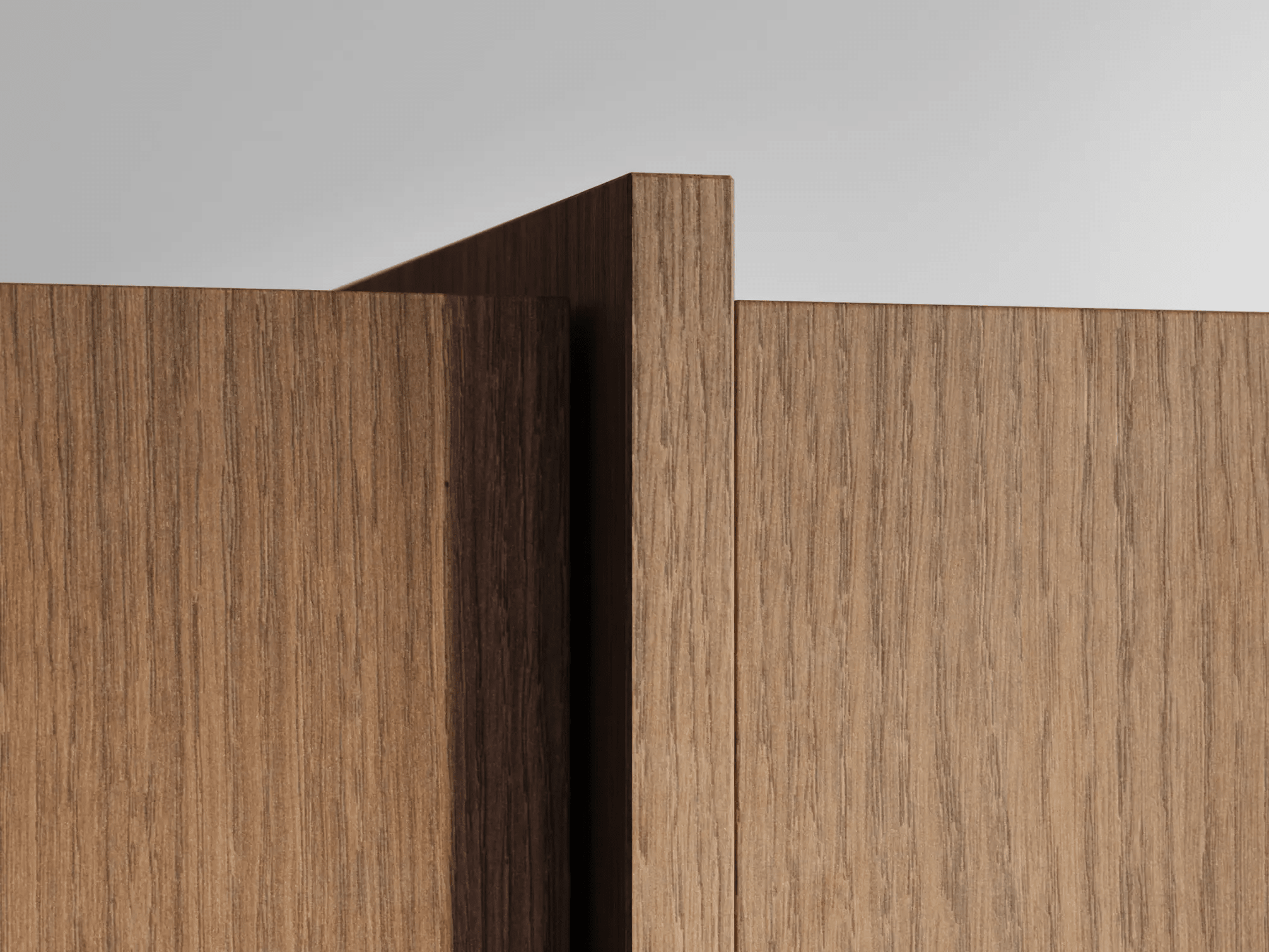 Regalsystem in Dunkles Holzimitat mit Innen und Aussen Schubladen 8