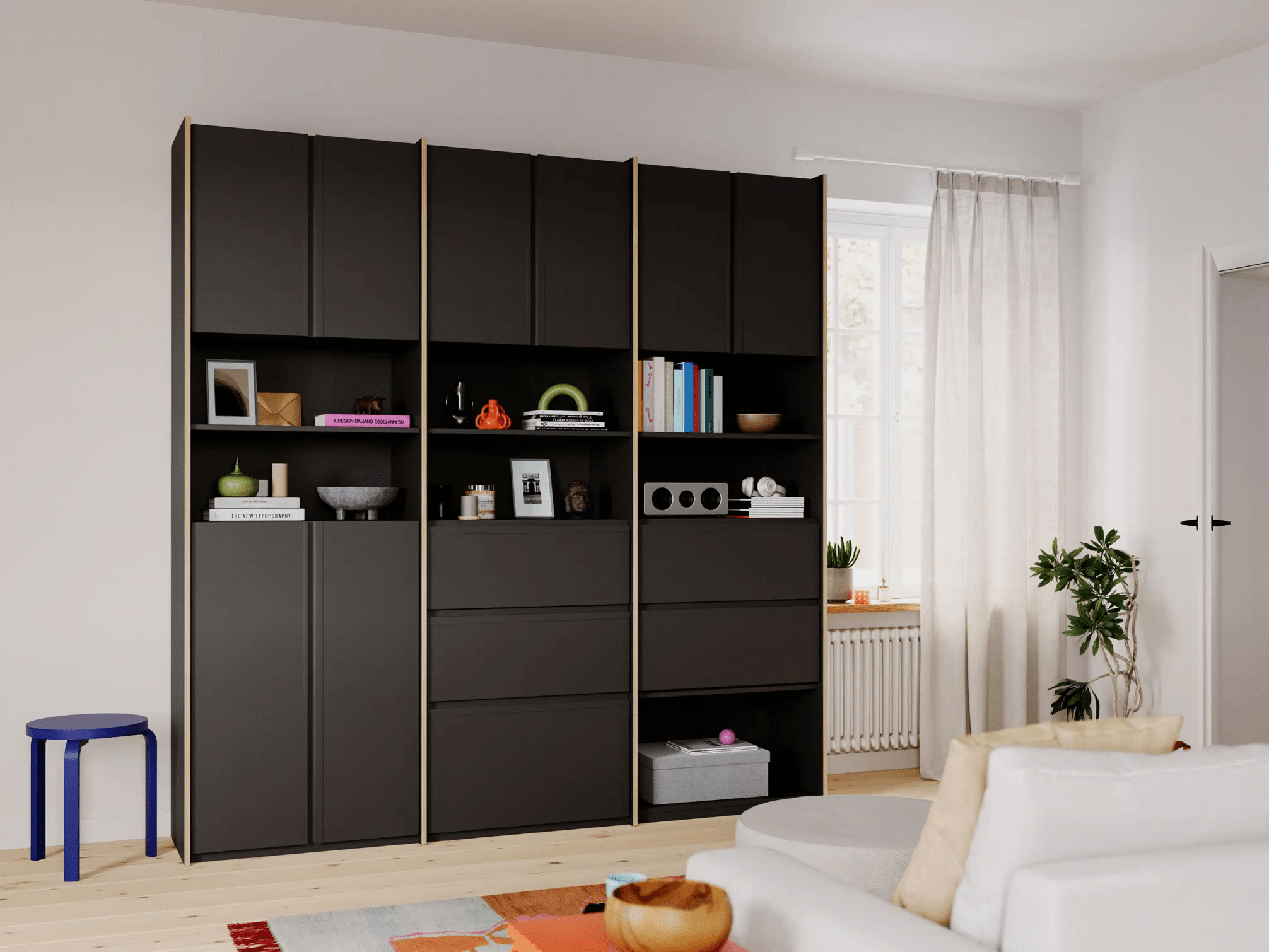 Wall Storage in Black 1