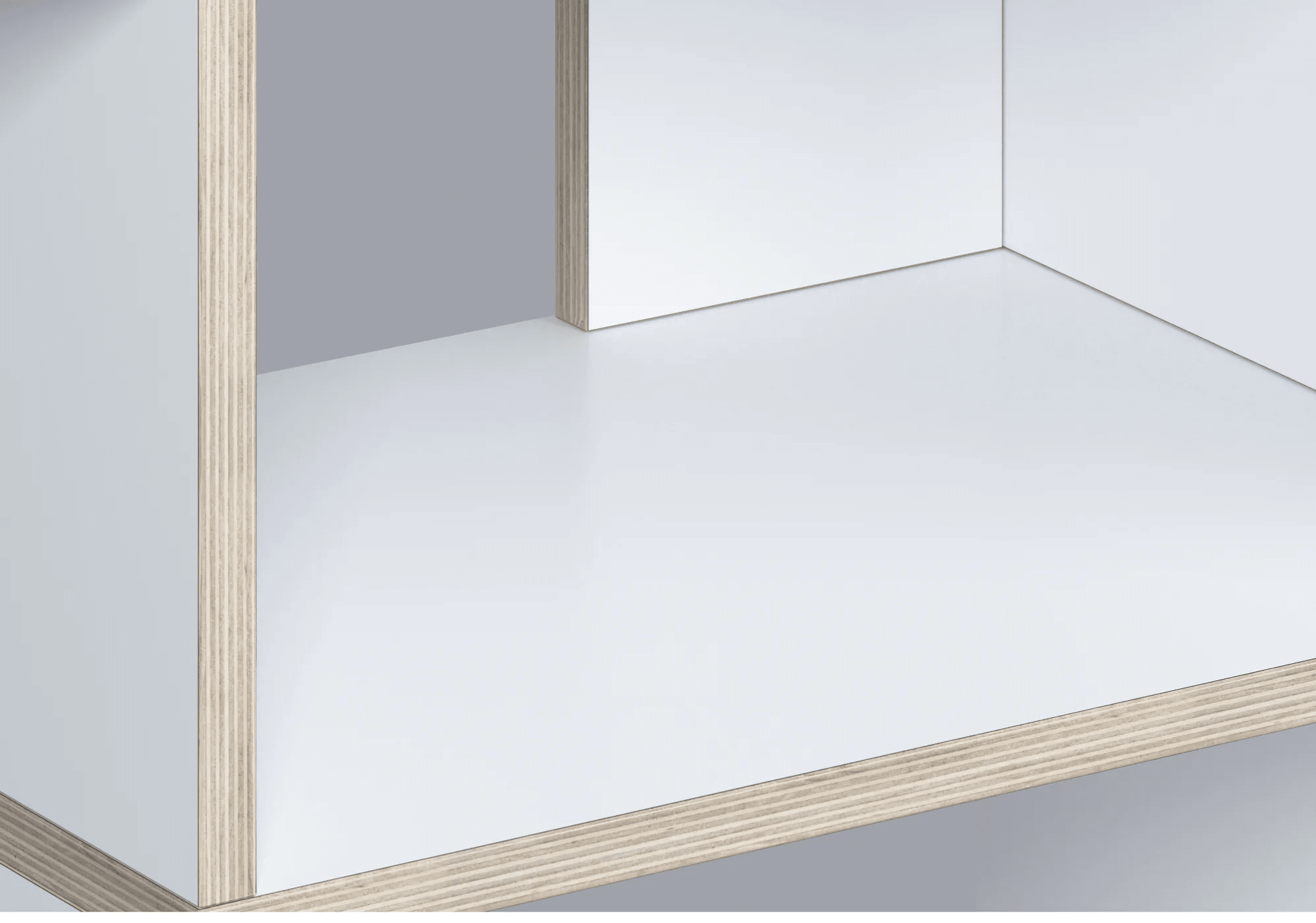 Wall Storage in White with Doors 7