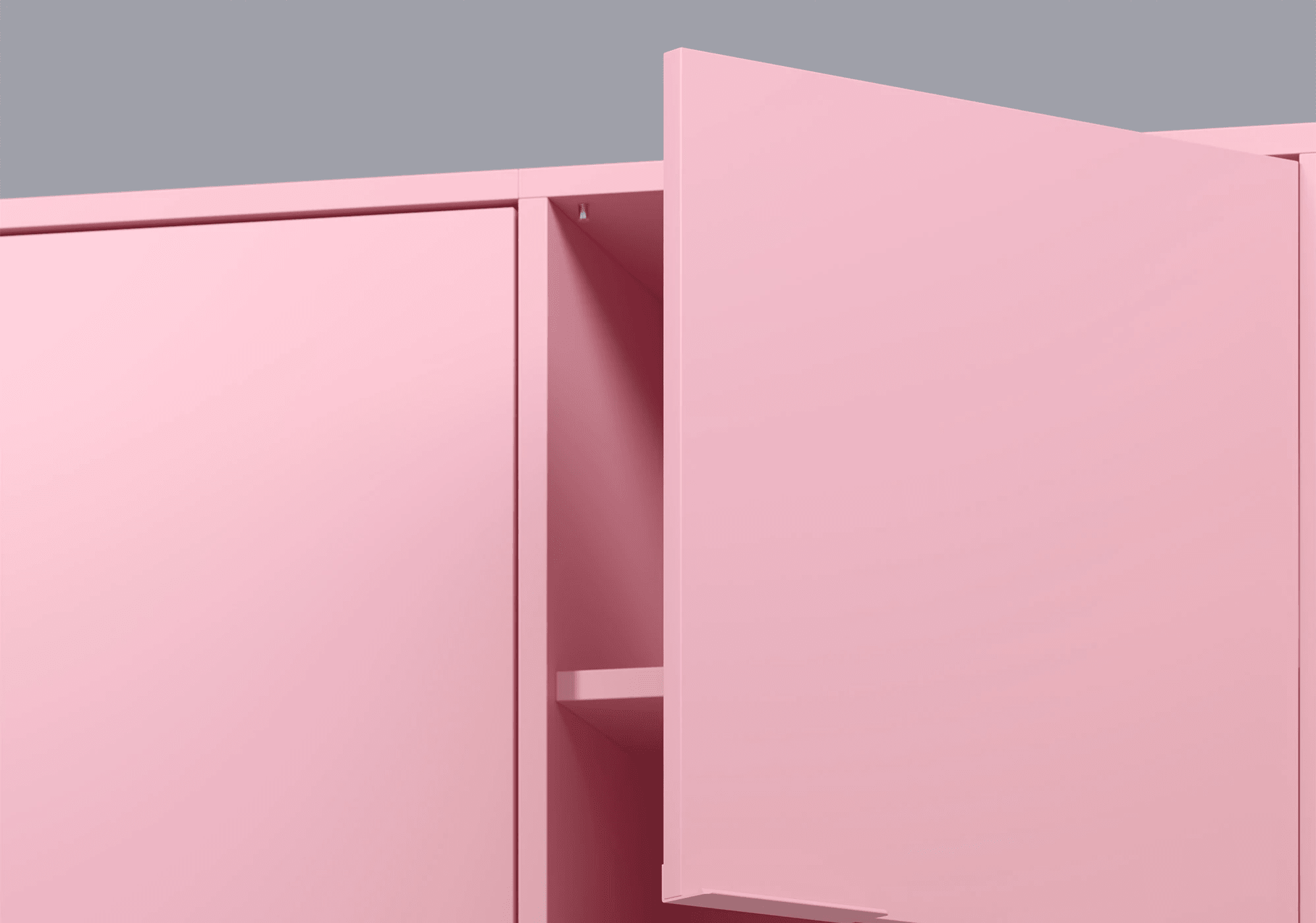 Reisinger Pink Pareti Attrezzate con Cassetti - 210x203x32cm 8