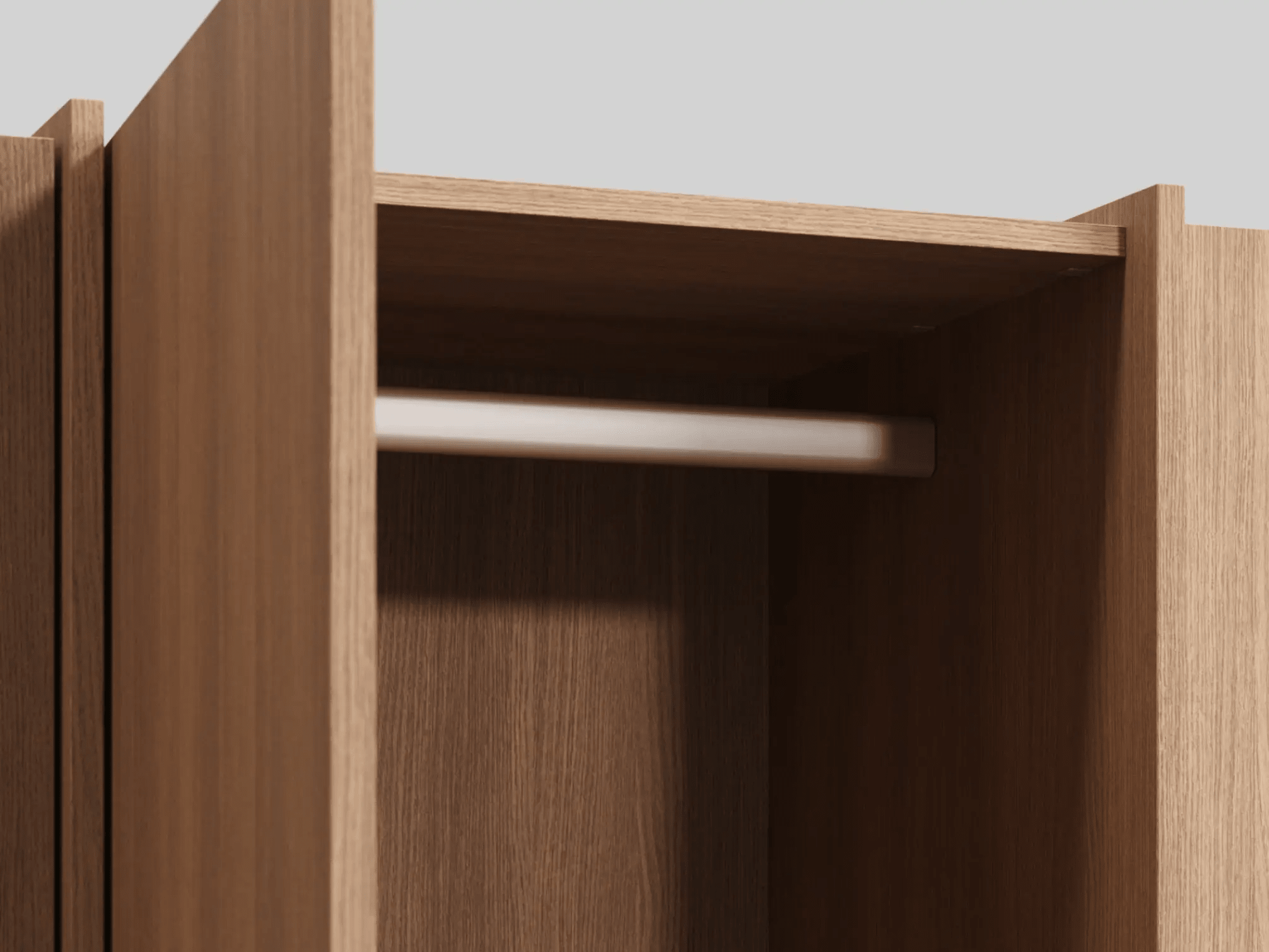 Wardrobe in Dark Wood Effect with Internal Drawers 7