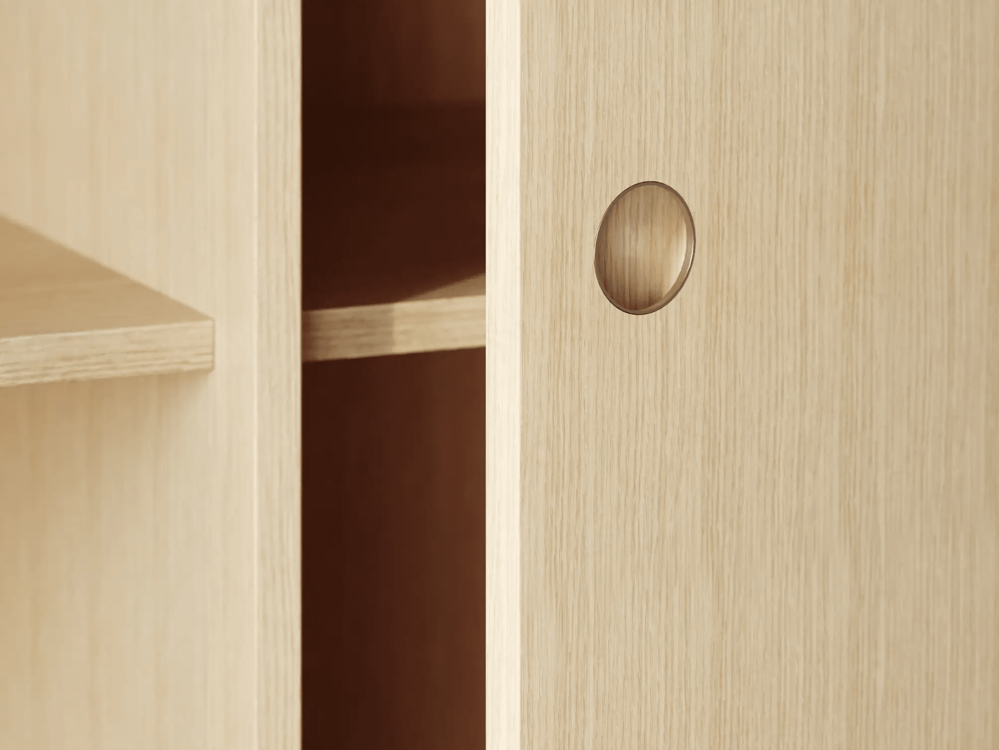 Wardrobe in Light Wood Effect with Internal and External Drawers 6