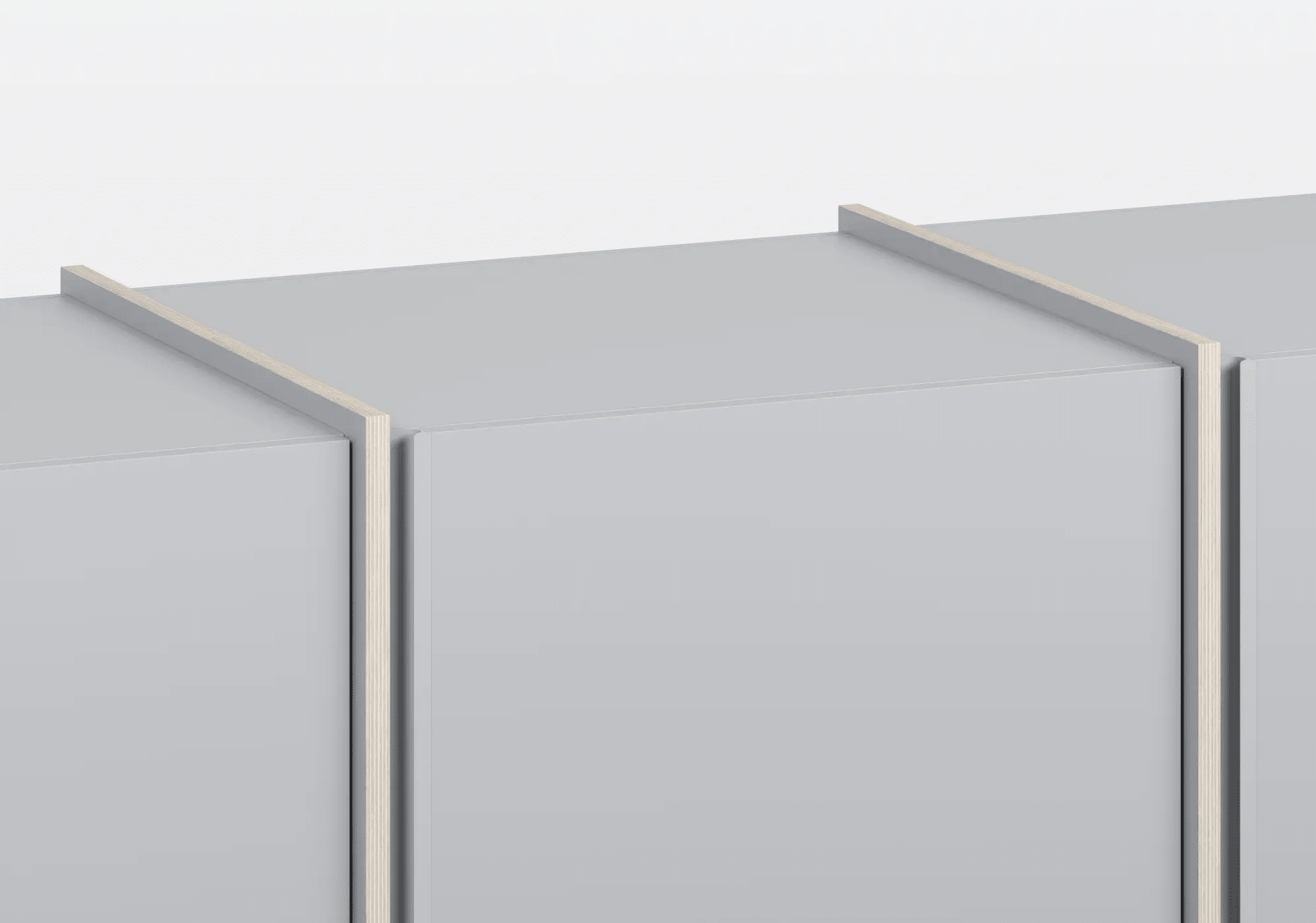 Wysoka Wąska z 3 drzwiami szafa szary z szufladami wewnętrznymi oraz drążkiem - 190x237x42cm 6