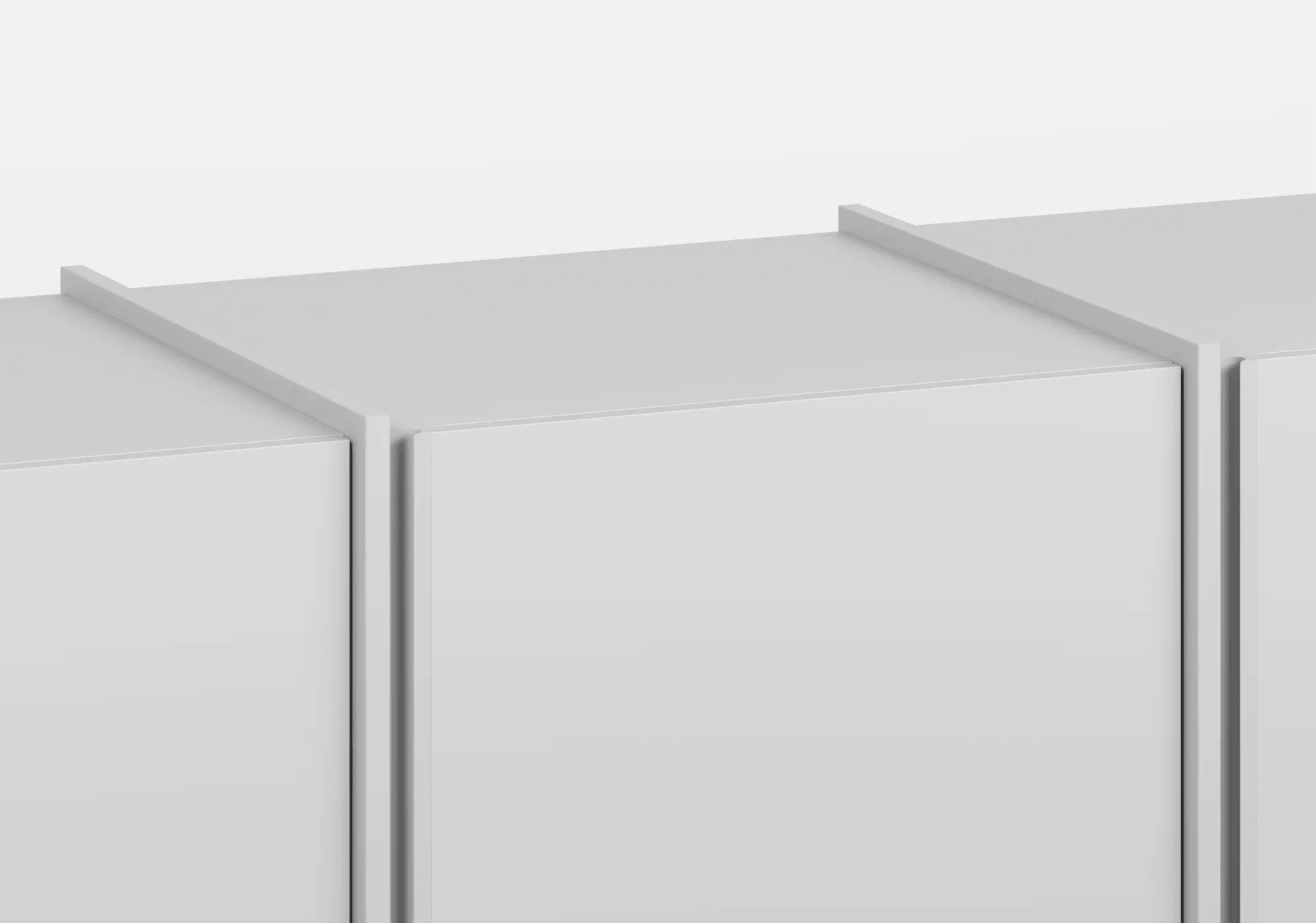 Wysoka Wąska z 3 drzwiami szafa szary z szufladami wewnętrznymi oraz drążkiem - 158x237x42cm 6