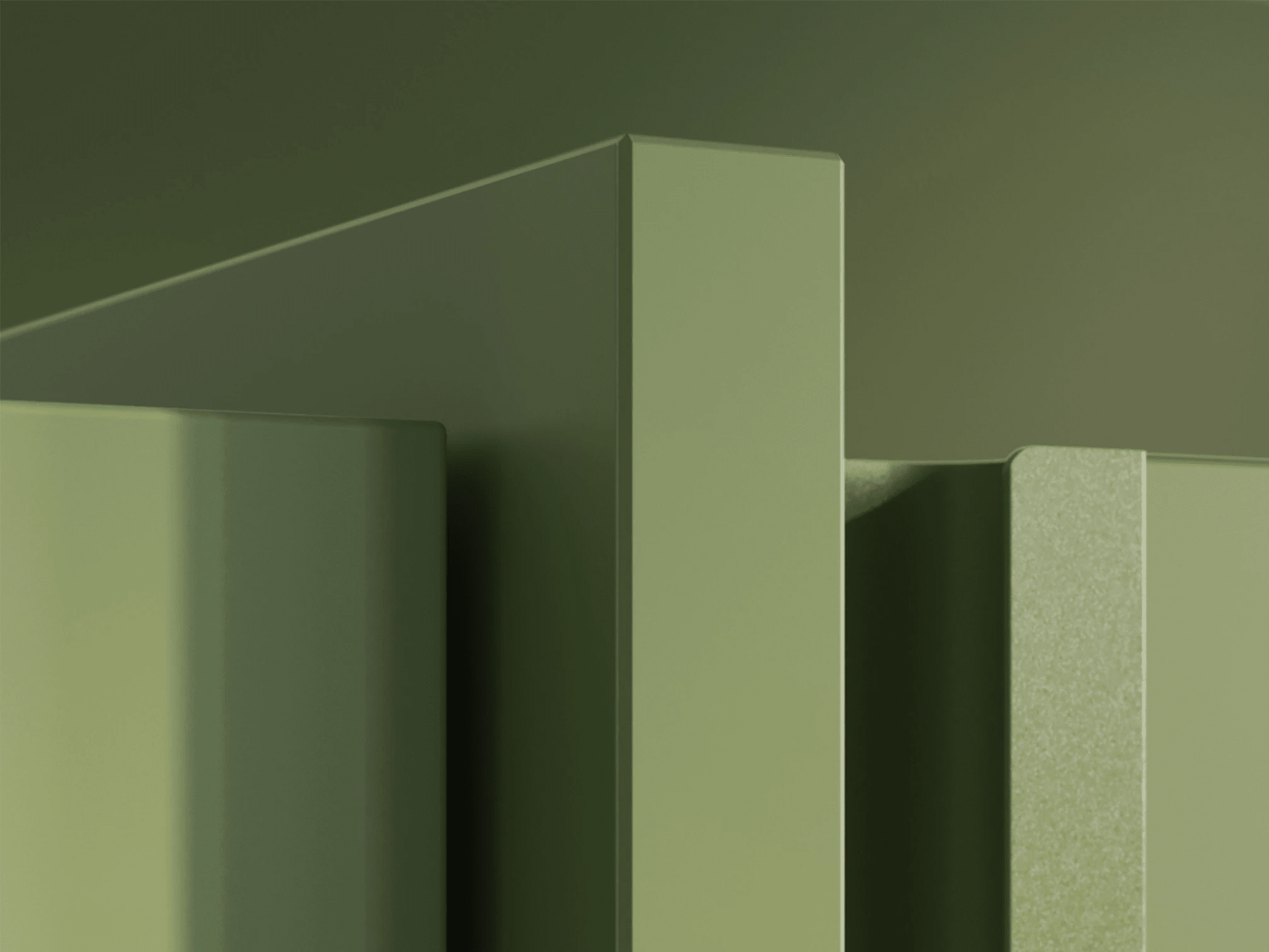 Hoog Brede Groen 4 deur Kledingkast met Interne Laden en Kledinghanger - 400x237x42cm 8