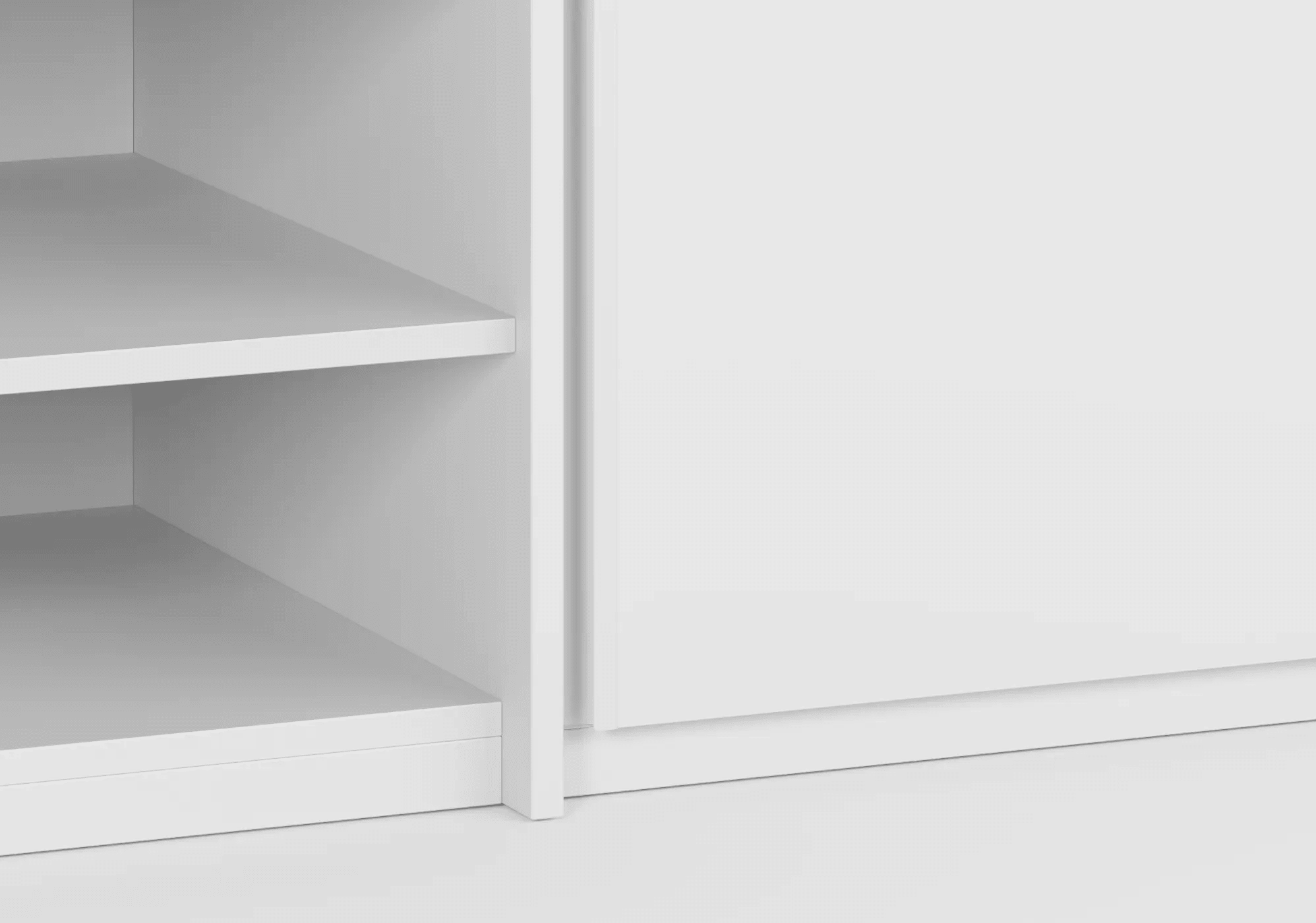 Wysoka Szeroka z 5 drzwiami szafa biały z szufladami wewnętrznymi oraz drążkiem - 355x237x42cm 4