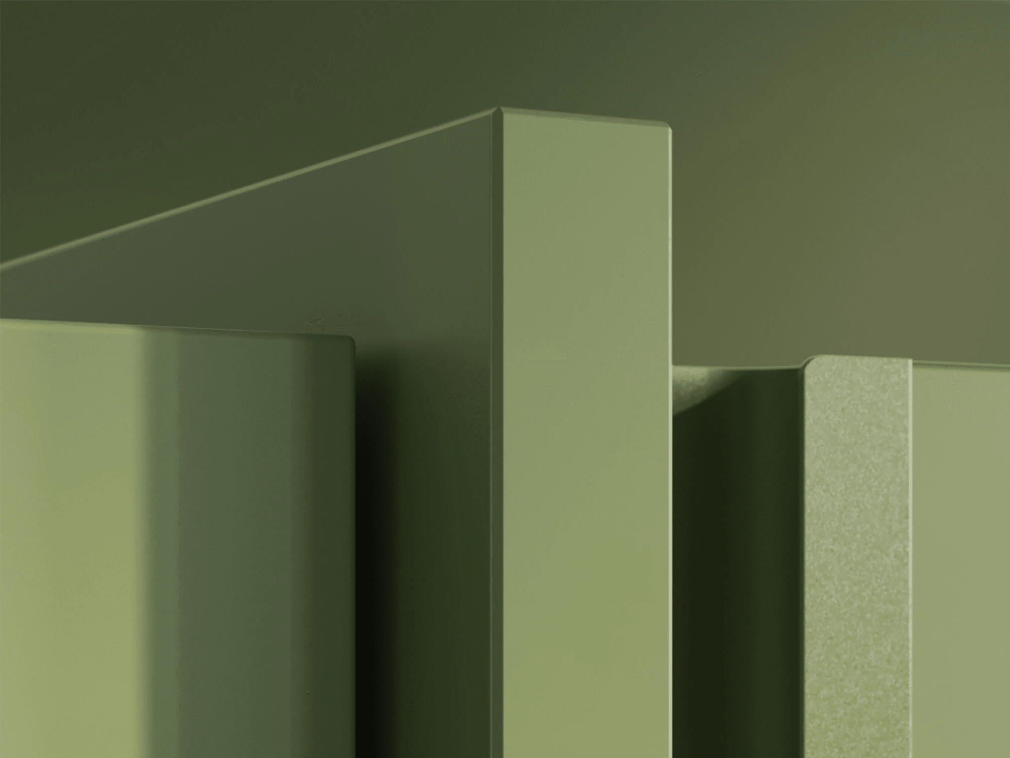 Wardrobe in Green with Rail 8