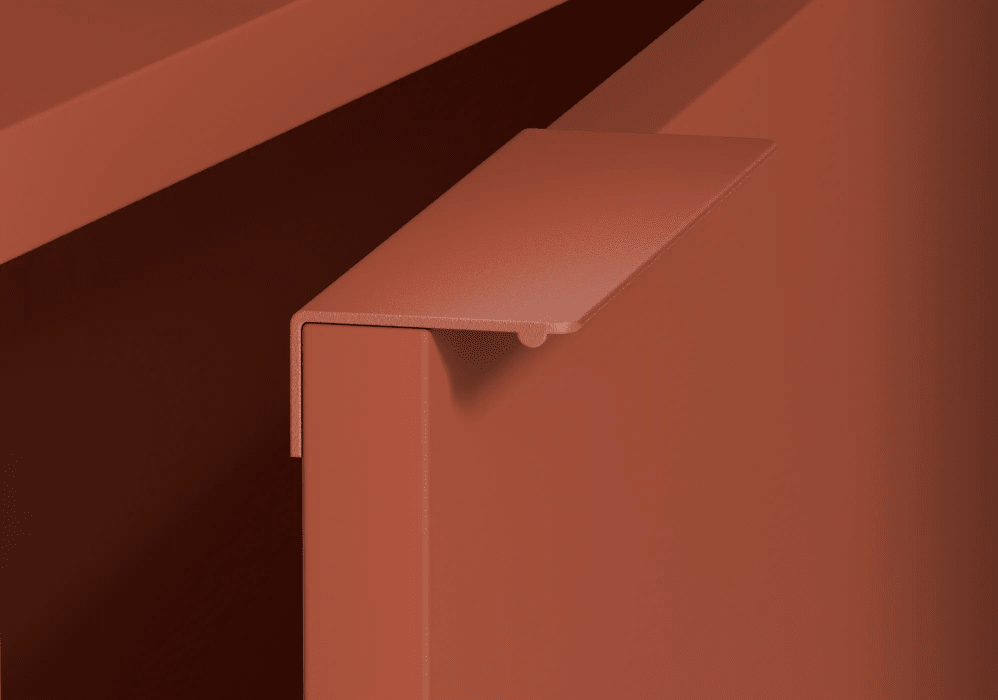 Terrakotta Sideboard mit Türen - 170x63x32cm 5