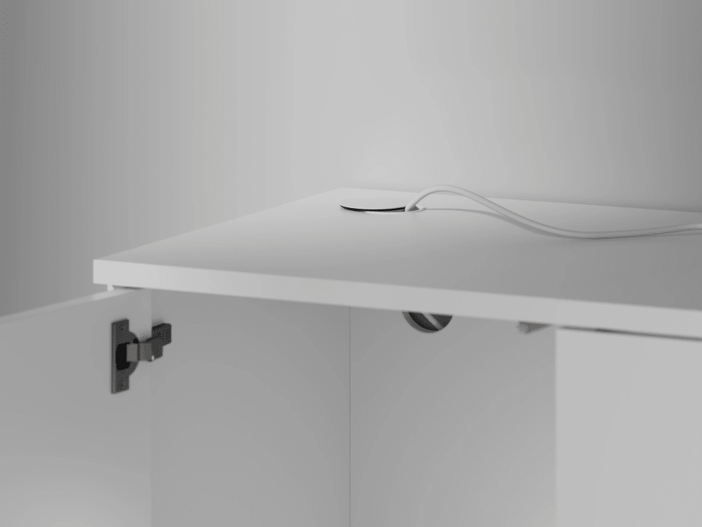 Bedside Table Off-White