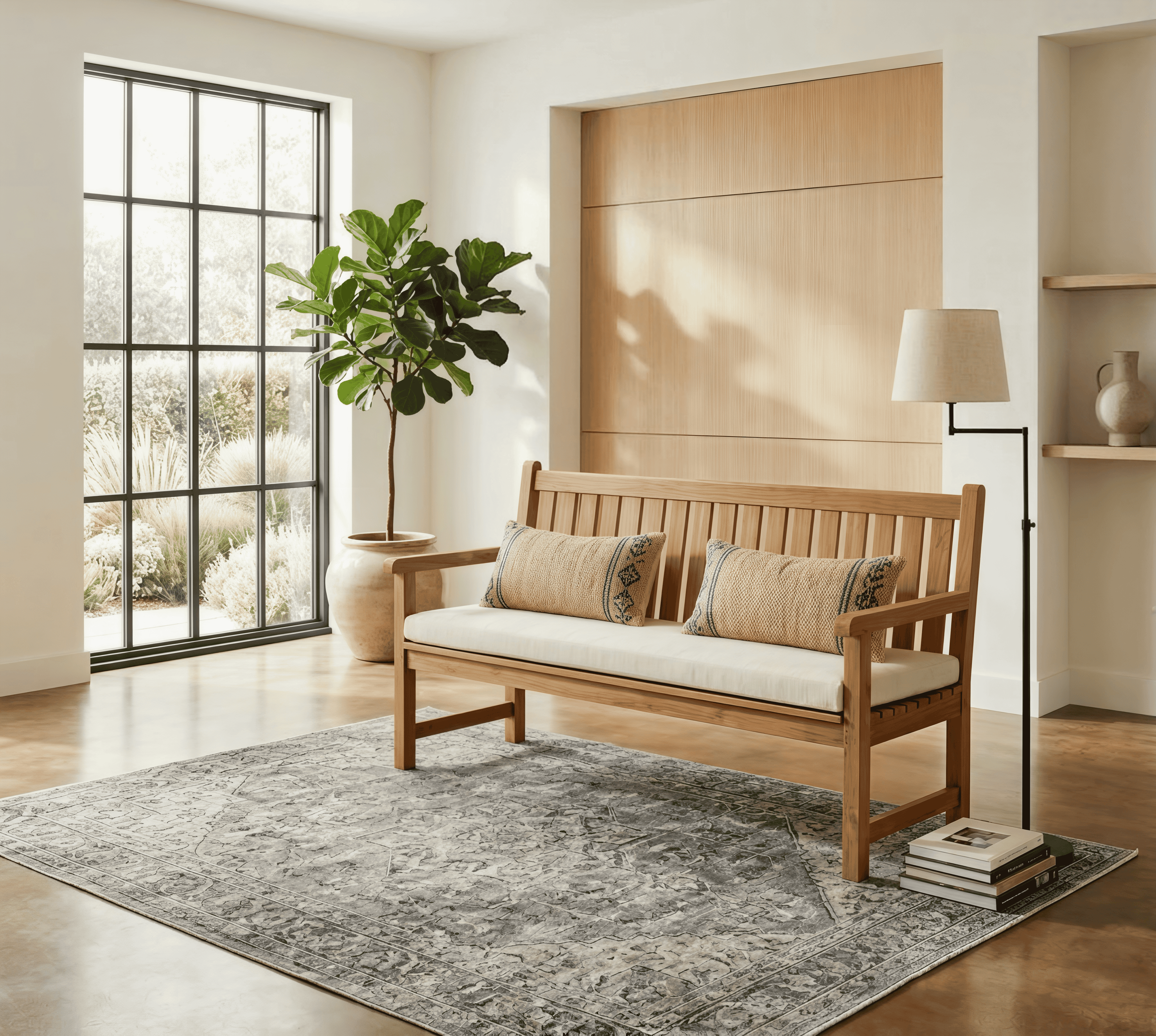 Modern 3-Seater Bench