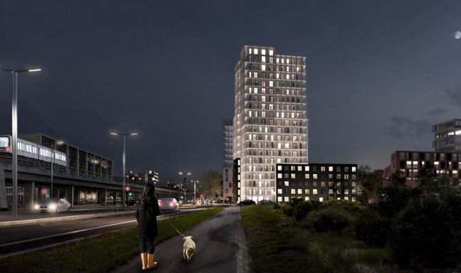 billede til Sådan vil nyt højhus ved Amager Fælled se ud