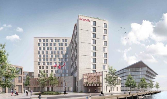 billede til 12-etagers hotel åbner ud til Øresund