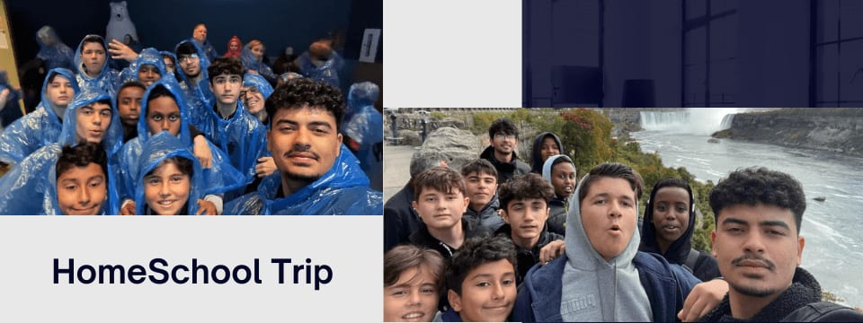 Students and mentors at Niagara Falls