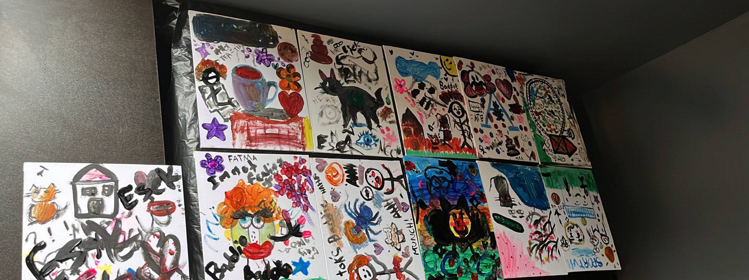 Young artists at summer camp