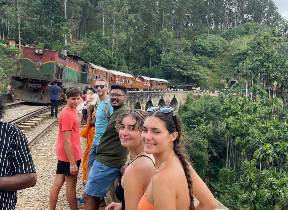 RS Tours guests on a trip through Sri Lanka