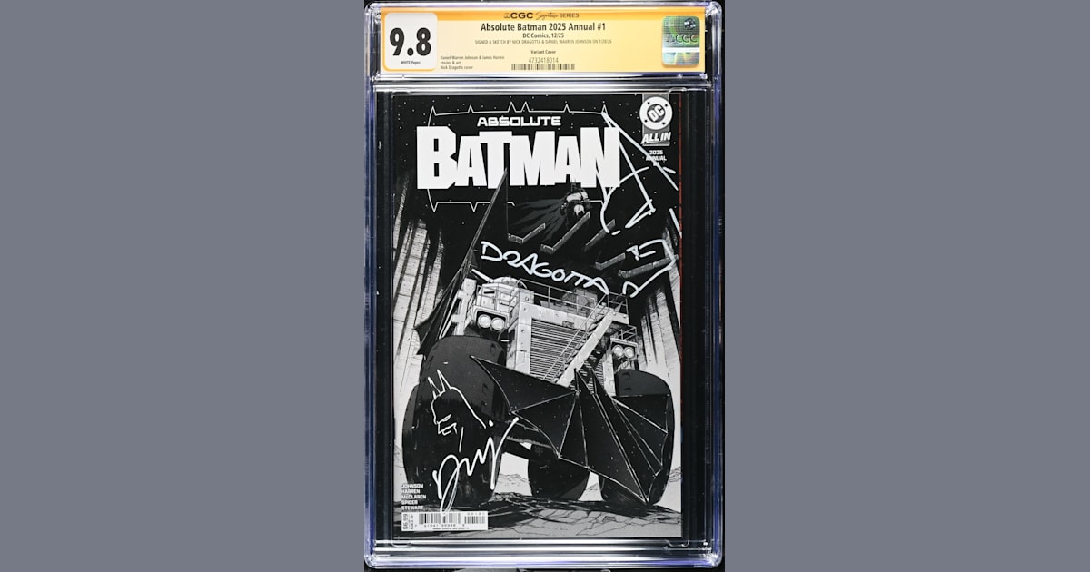 Absolute Batman 18 (CGC 10) e Annual 2025 (CGC 9.8) chegam com keyguards exclusivos por US$5