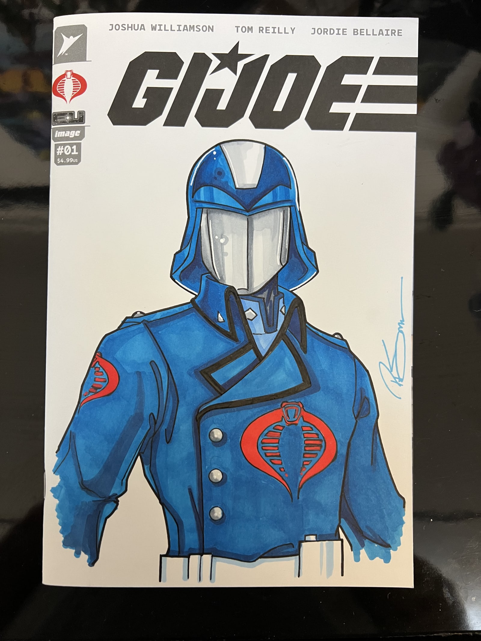 Original Cobra Commander G.I. Joe #1 Sketch Cover | Raremarq