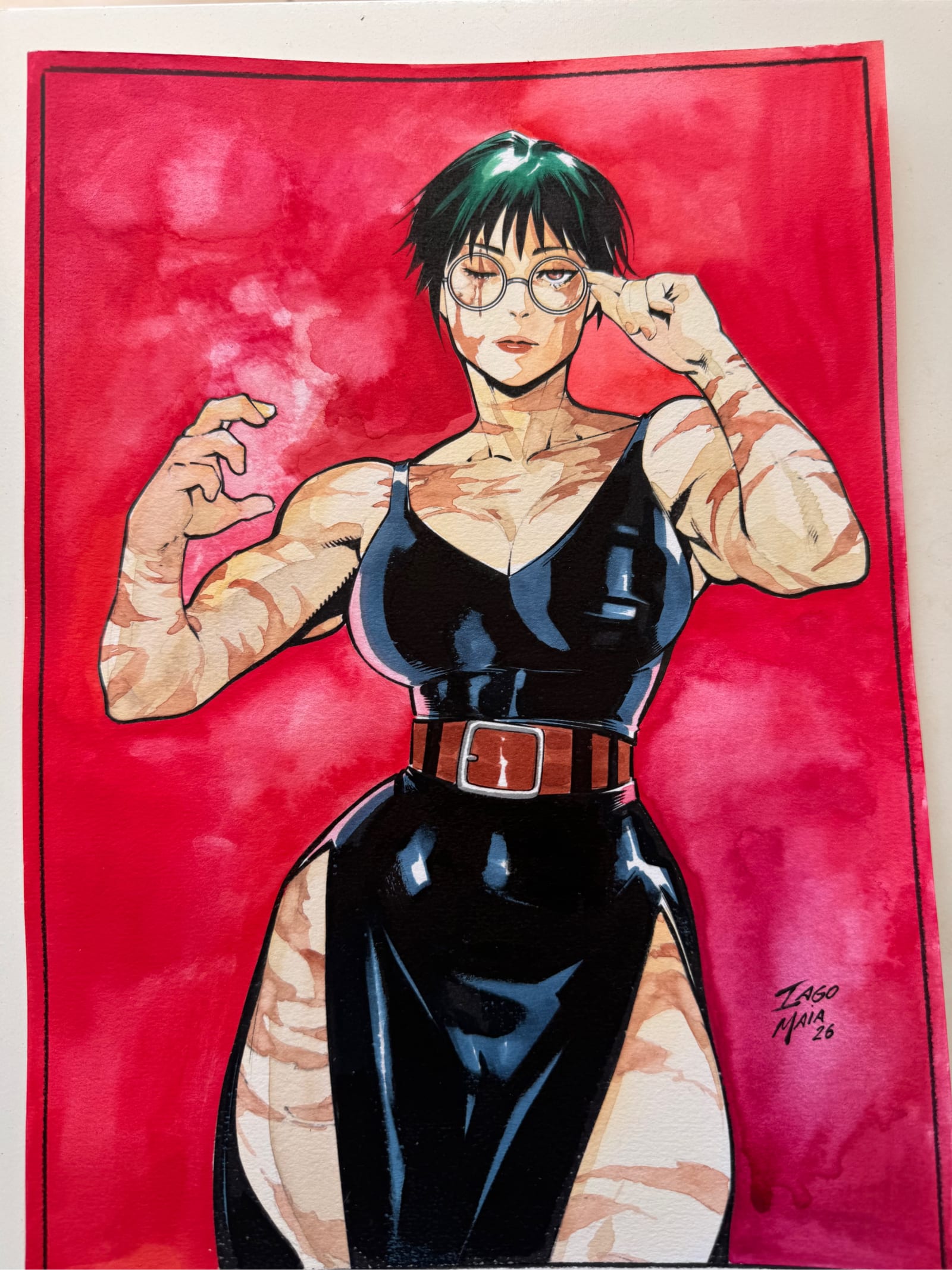 Maki Zenin 9x12 Art Original Art Auction by Iago Maia | Raremarq