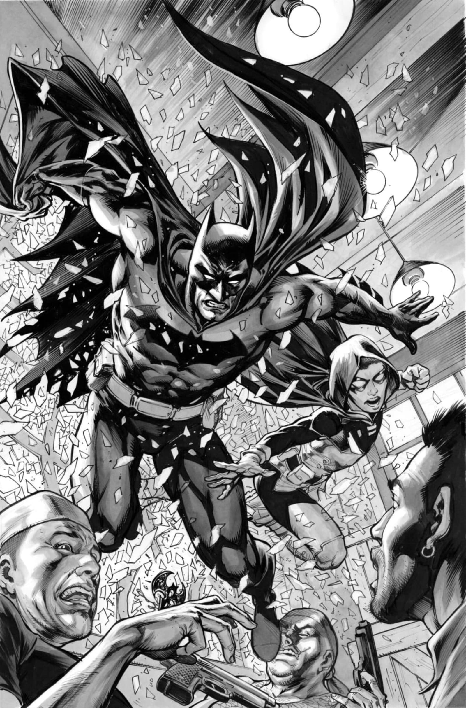 Batman and Robin #22 - cover | Original Comic Art for Sale | Raremarq