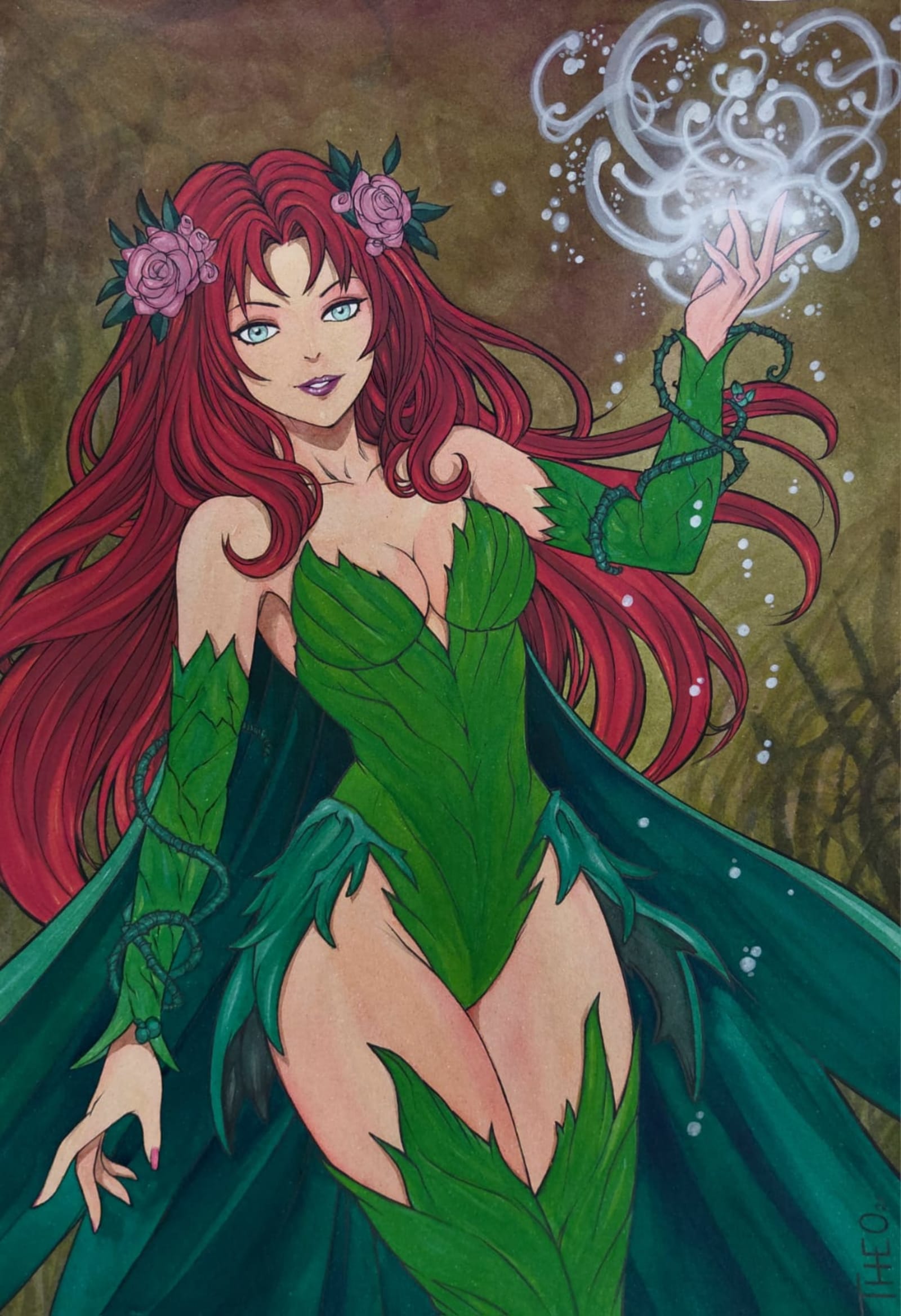 UNYX スケッチカード 1 OF 1 ポイズン・アイビー Poison Ivy Illustration, 11