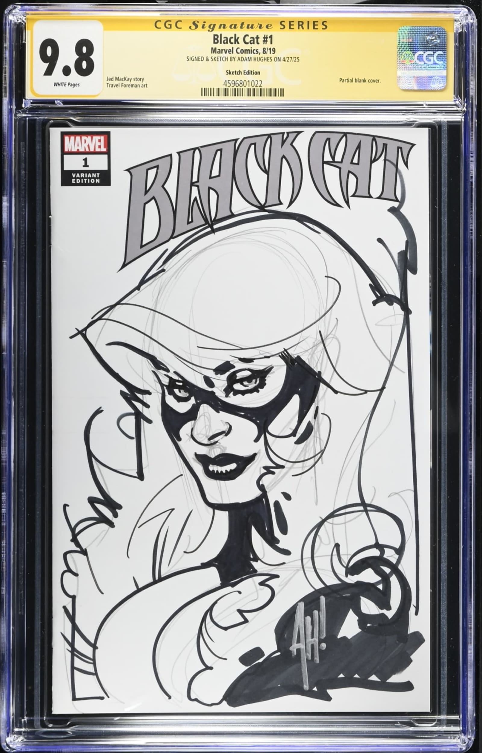 Black Cat #1 CGC 9.8 Sketch Cover Sketch Covers Listed by | Raremarq