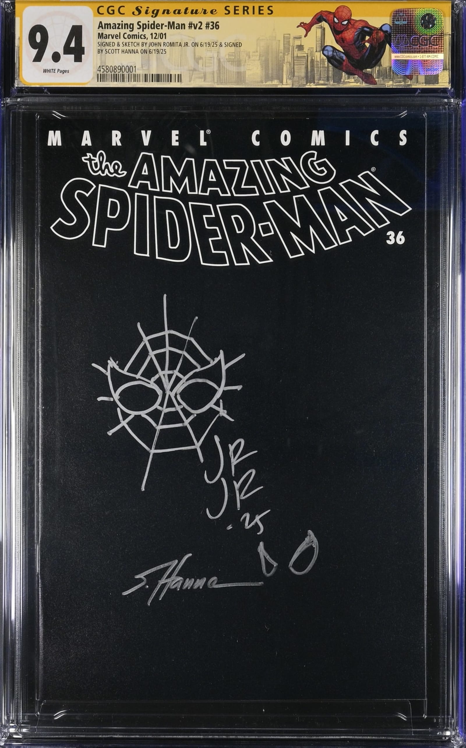 Amazing Spider-Man v2 #36 CGC, signed by John Romita Jr | Raremarq