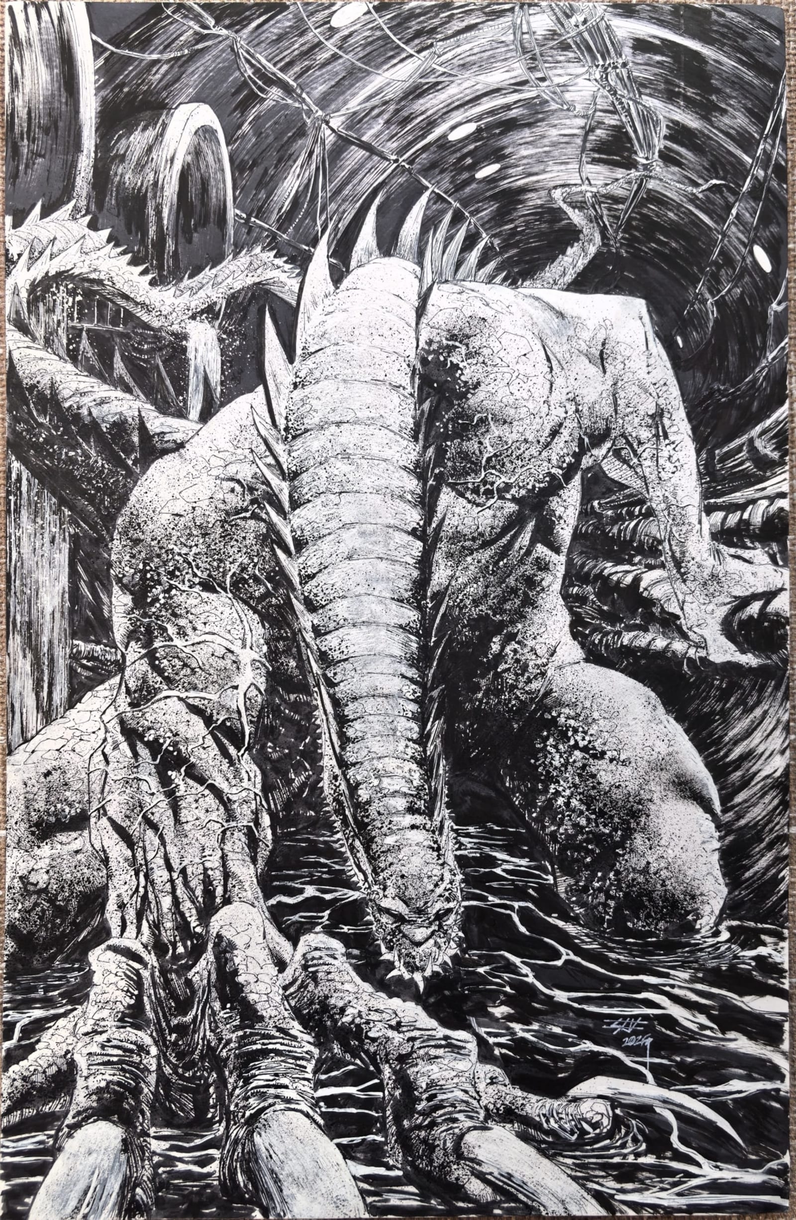 アメコミ KT Absolute Killer Croc by Shane Connery Volk | Original Art | Raremarq