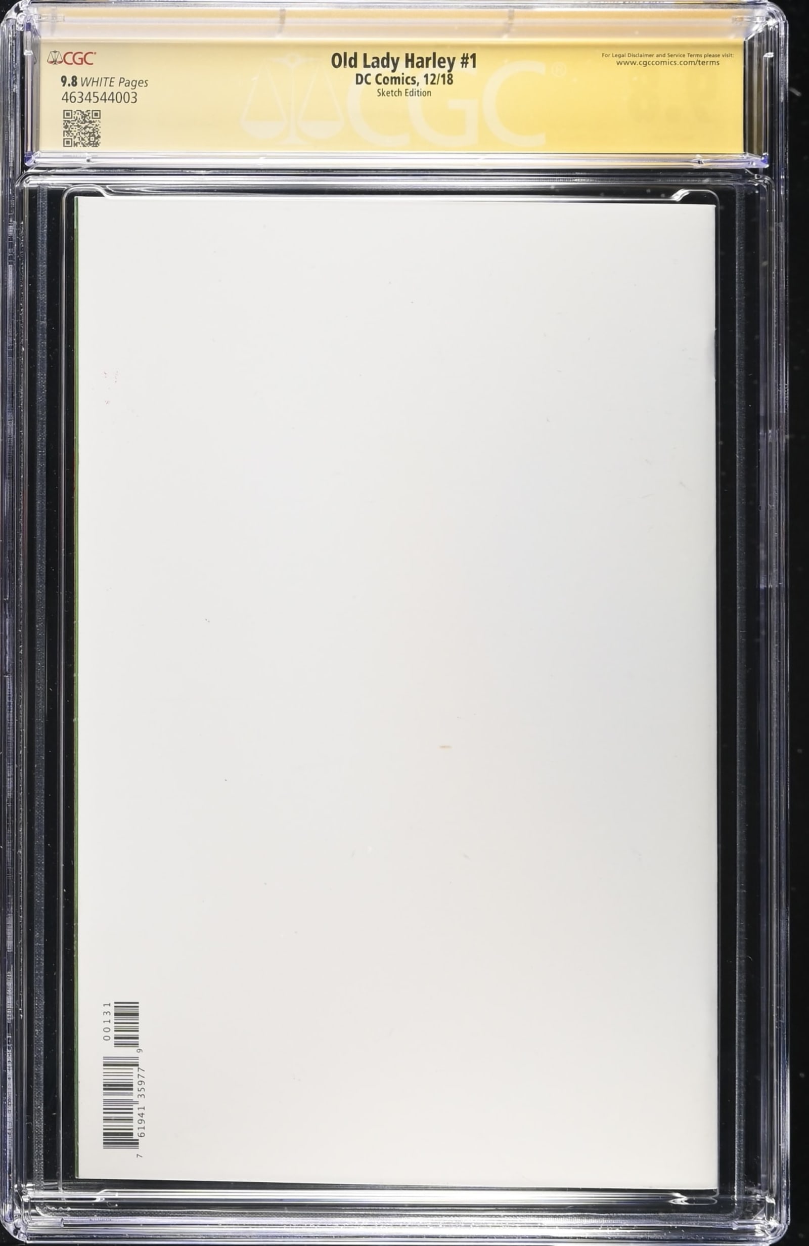 Old Lady Harley #1 CGC, signed by Obsidian | Signed Comics | Raremarq