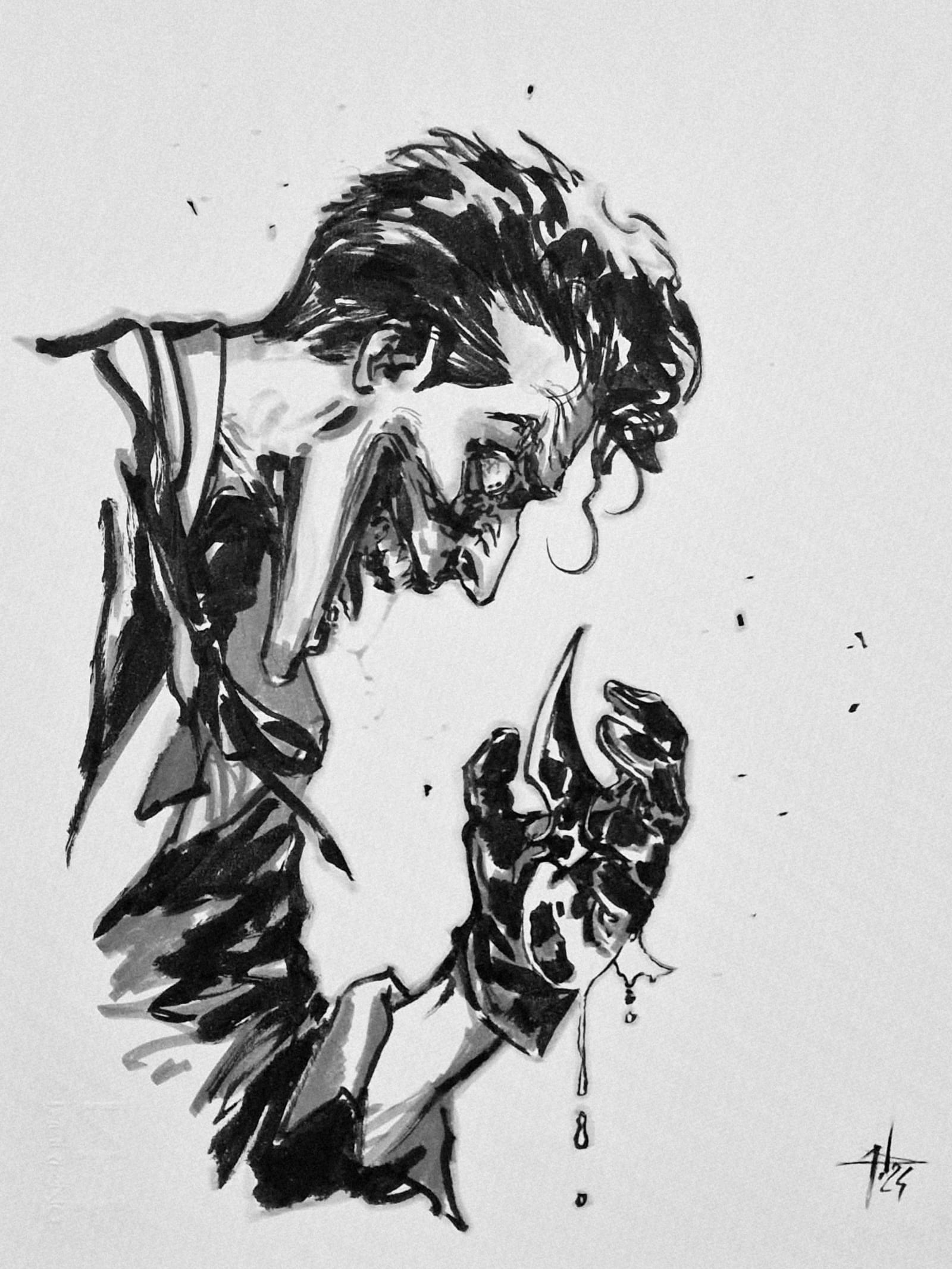 Joker Original Commission by Gabriele Dell'Otto | Raremarq