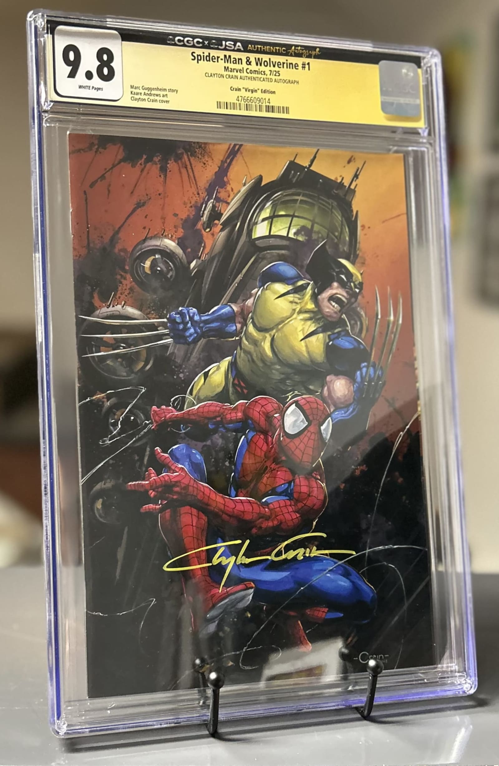 Spider-Man & Wolverine #1 CGC 9.8 Signed by Clayton Crain | Raremarq
