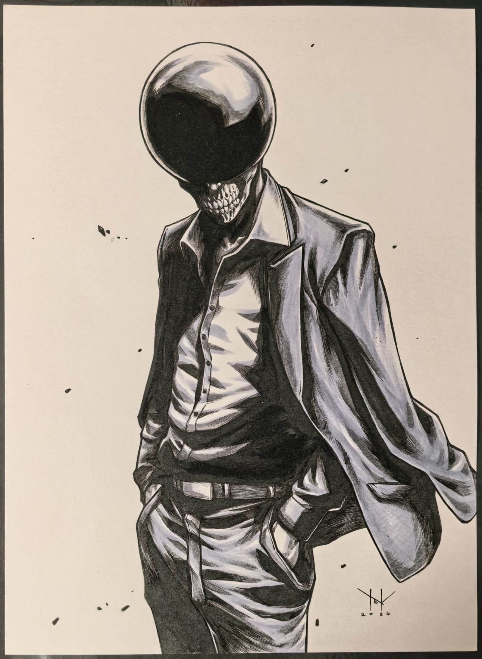 Absolute Black Mask by Tek Javier | Original Art | Raremarq