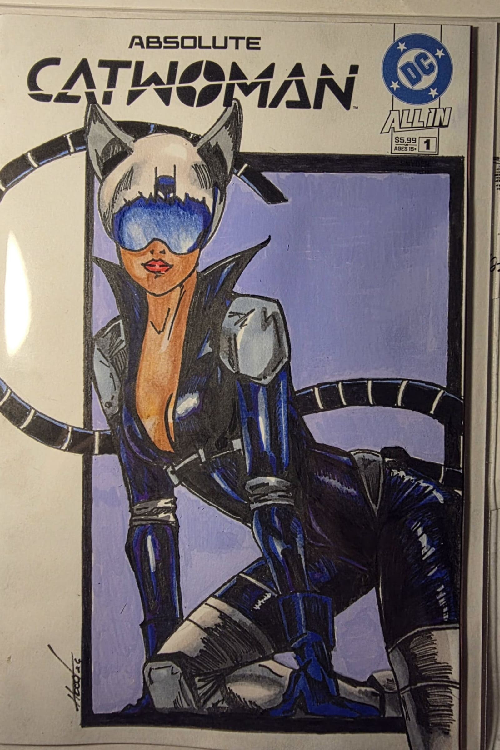 Catwoman 1/1 手描き スケッチカード Absolute Catwoman No. 1 Sketch Cover | Raremarq