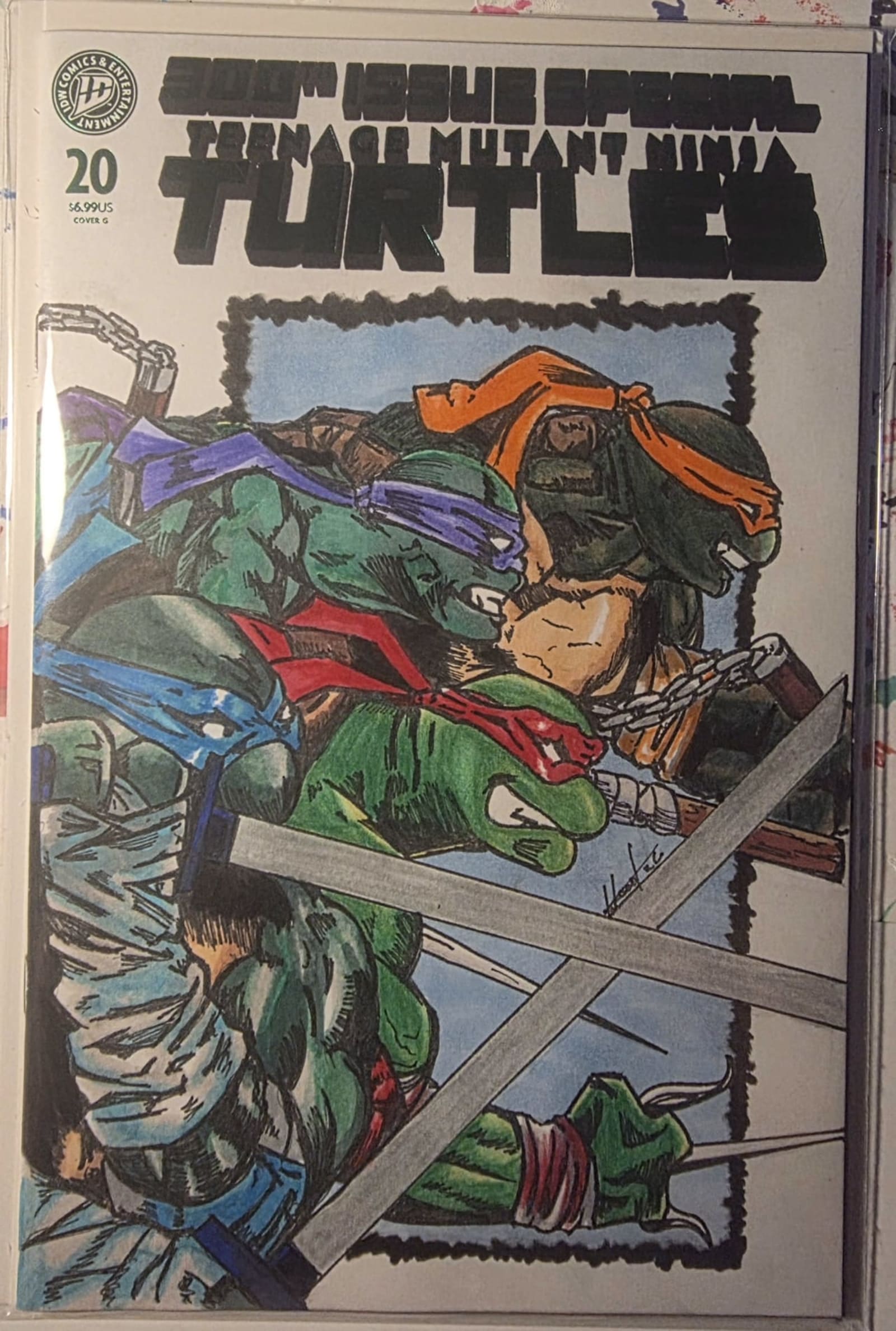 Teenage Mutant Ninja Turtles 300th Issue Special Sketch | Raremarq