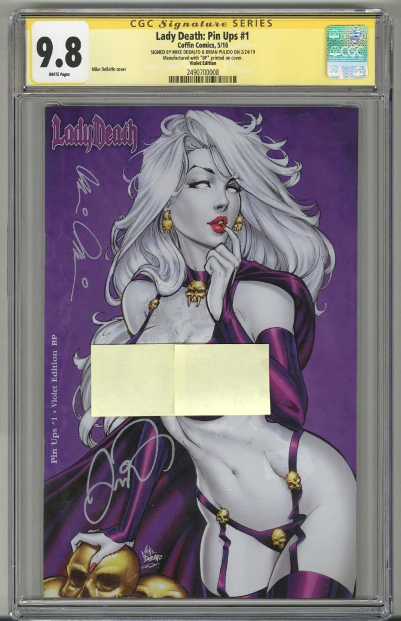 Lady Death: Pin Ups #1 CGC 9.8 SS | Graded Comics for Sale | Raremarq