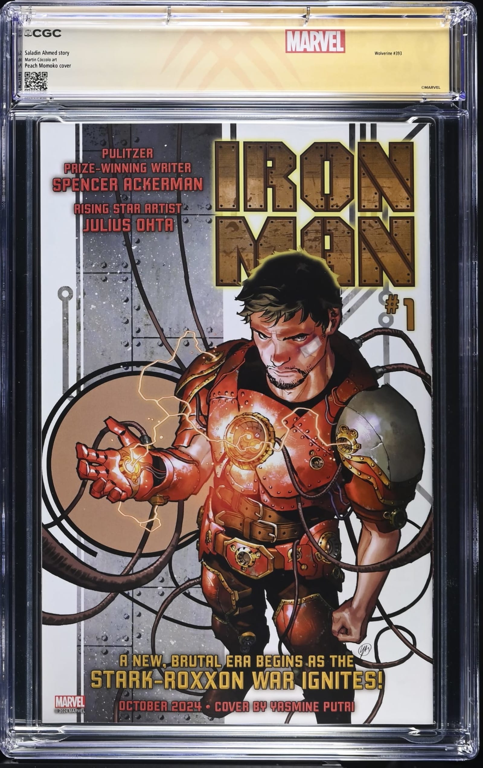 Wolverine #1 CGC 9.8 SS, signed by Peach Momoko | Raremarq