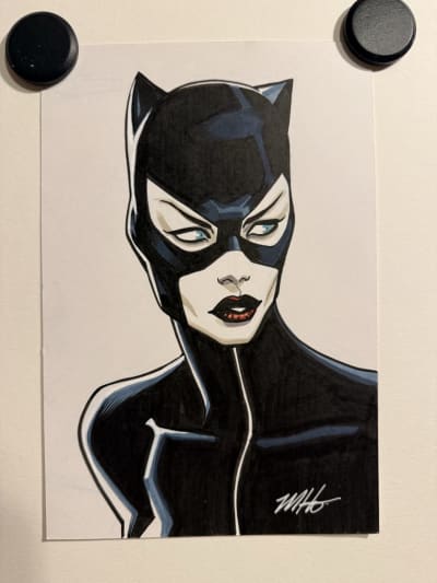 Catwoman 1/1 手描き スケッチカード Catwoman Original Art for Sale