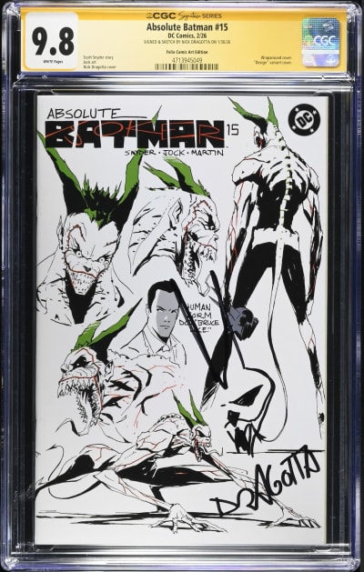 Absolute Batman #15 CGC 9.8 Graded Comics Listed by Brandon | Raremarq