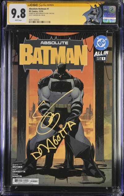 Absolute Batman #15 CGC 9.8 SS, signed by Nick Dragotta | Raremarq